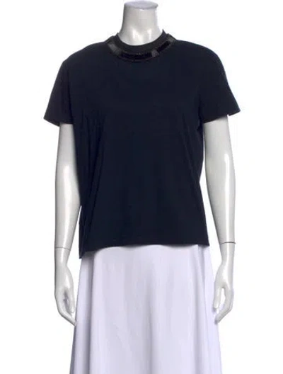 Pre-owned Prada 2015 Crew Neck T-shirt In Blue