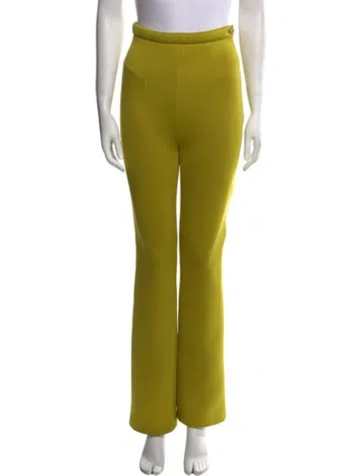 Pre-owned Prada 2015 Flared Pants In Green