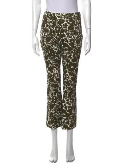 Pre-owned Prada 2015 Flared Pants In Green