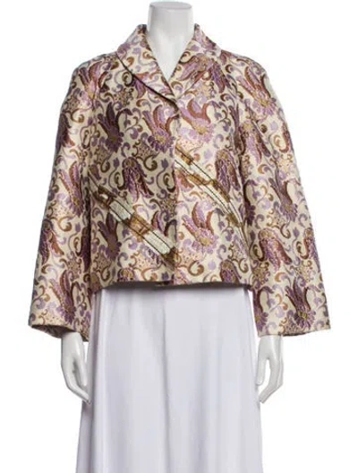 Pre-owned Prada 2015 Floral Print Evening Jacket