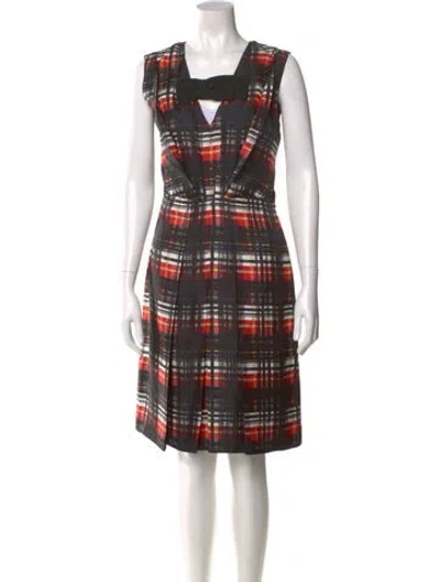Pre-owned Prada 2015 Knee-length Dress In Black