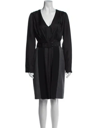 Pre-owned Prada 2015 Knee-length Dress In Blue