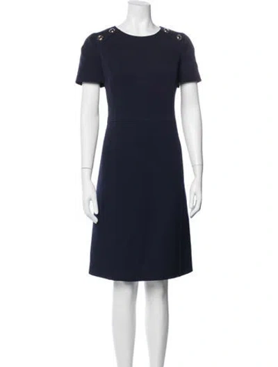 Pre-owned Prada 2015 Knee-length Dress In Blue