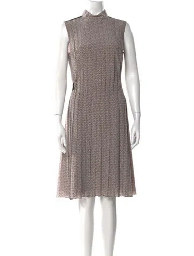 Pre-owned Prada 2015 Knee-length Dress In Gray