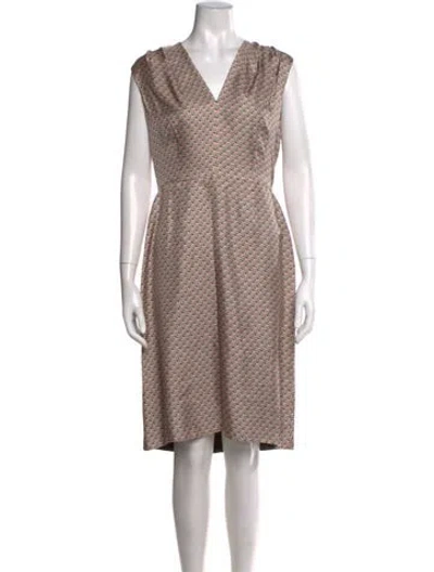 Pre-owned Prada 2015 Knee-length Dress In Pink