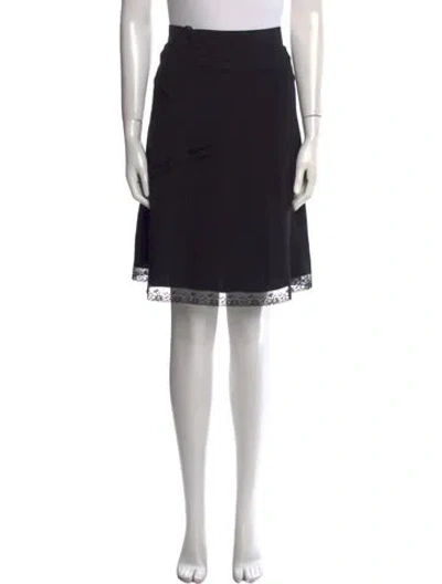 Pre-owned Prada 2015 Knee-length Skirt In Black