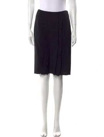 Pre-owned Prada 2015 Knee-length Skirt In Black
