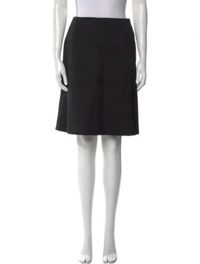 Pre-owned Prada 2015 Knee-length Skirt In Black