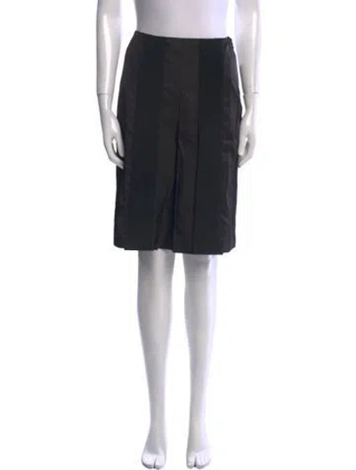 Pre-owned Prada 2015 Knee-length Skirt In Black