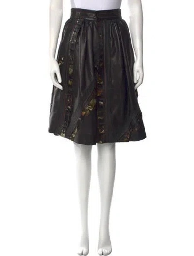 Pre-owned Prada 2015 Knee-length Skirt In Black