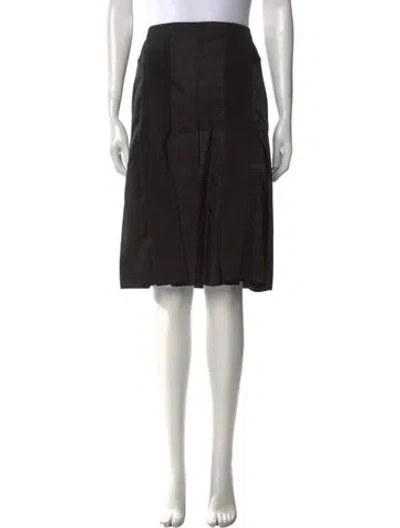 Pre-owned Prada 2015 Knee-length Skirt In Black