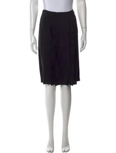Pre-owned Prada 2015 Knee-length Skirt In Black