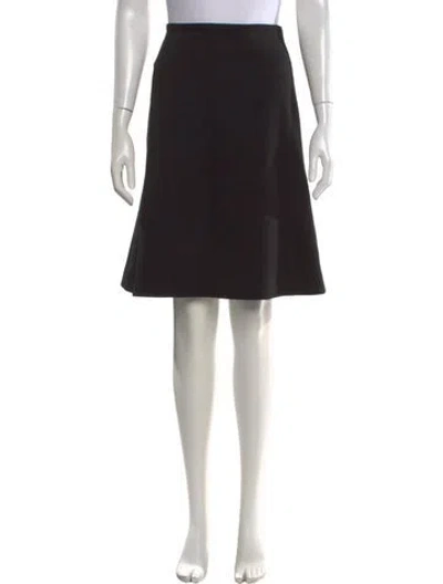 Pre-owned Prada 2015 Knee-length Skirt In Black