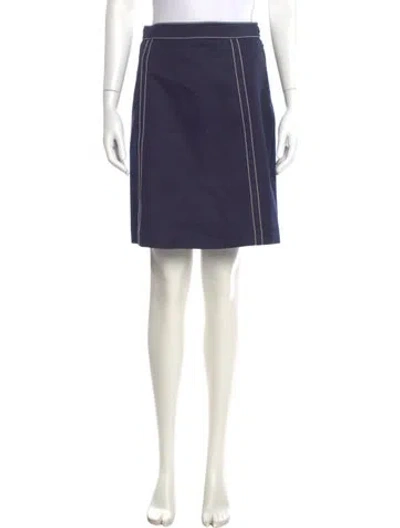 Pre-owned Prada 2015 Knee-length Skirt In Blue