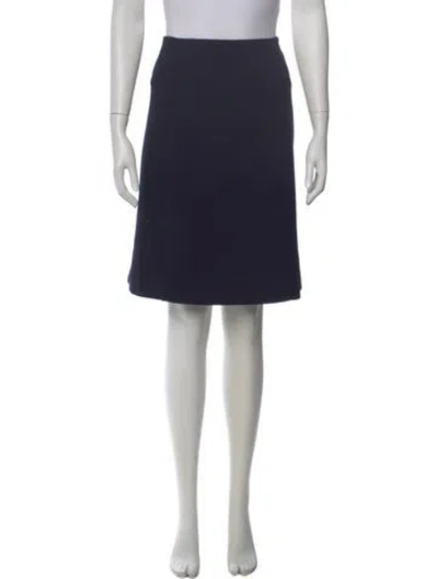 Pre-owned Prada 2015 Knee-length Skirt In Blue