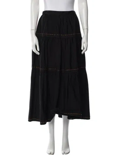 Pre-owned Prada 2015 Long Skirt In Black