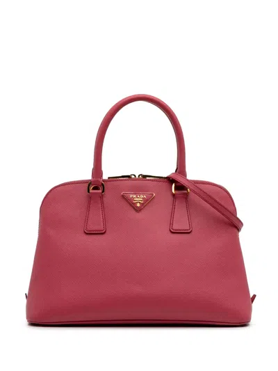 Pre-owned Prada 2015 Medium Saffiano Lux Promenade Satchel