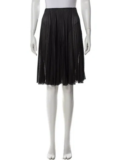 Pre-owned Prada 2015 Midi Length Skirt In Black