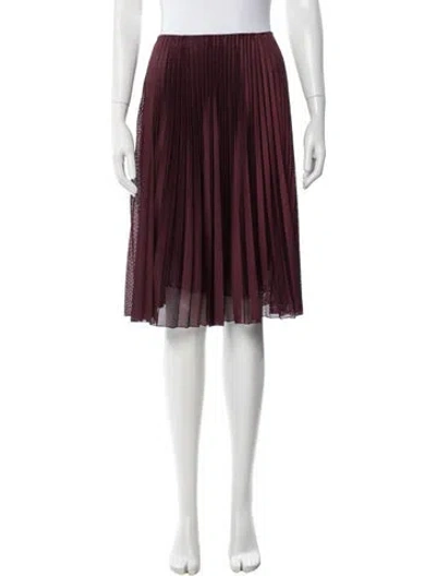Pre-owned Prada 2015 Midi Length Skirt In Burgundy