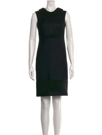 Pre-owned Prada 2015 Mini Dress In Black
