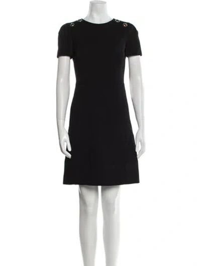 Pre-owned Prada 2015 Mini Dress In Black