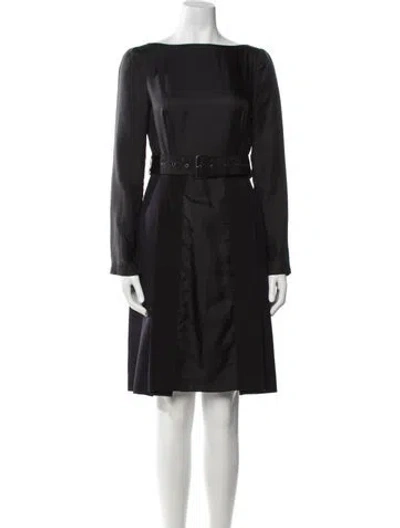 Pre-owned Prada 2015 Mini Dress In Black