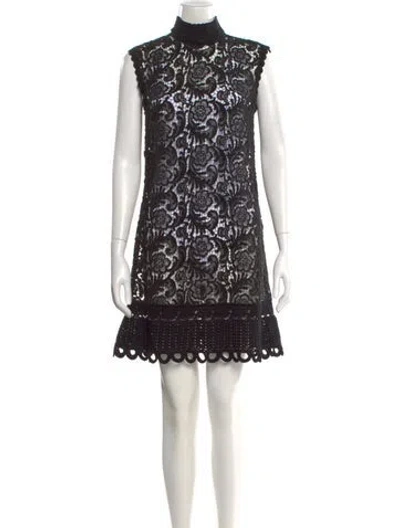 Pre-owned Prada 2015 Mini Dress In Black