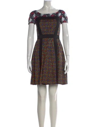 Pre-owned Prada 2015 Mini Dress In Black