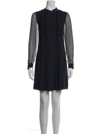 Pre-owned Prada 2015 Mini Dress In Black