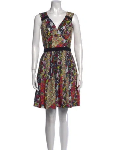 Pre-owned Prada 2015 Mini Dress In Black