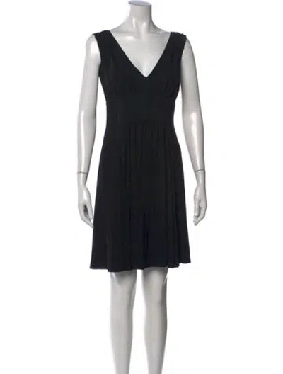 Pre-owned Prada 2015 Mini Dress In Black