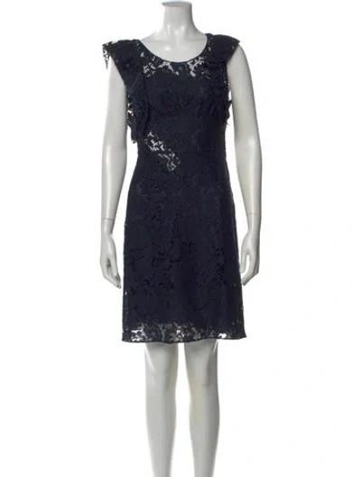 Pre-owned Prada 2015 Mini Dress In Blue