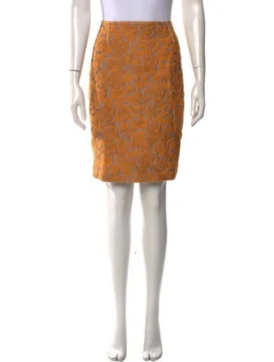 Pre-owned Prada 2015 Mini Skirt In Orange