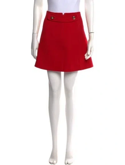 Pre-owned Prada 2015 Mini Skirt In Red