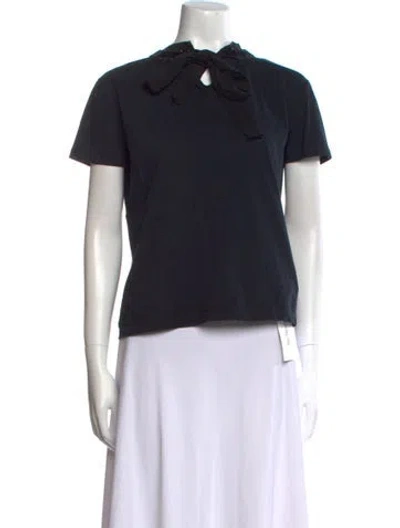 Pre-owned Prada 2015 Mock Neck Polo In Black