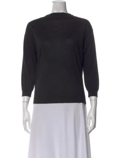 Pre-owned Prada 2015 Mock Neck Sweater In Black