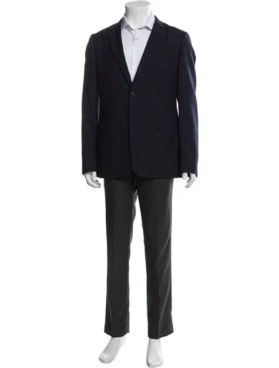 Pre-owned Prada 2015 Mohair Blazer In Blue