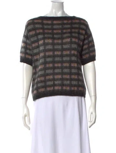 Pre-owned Prada 2015 Mohair Sweater In Gray