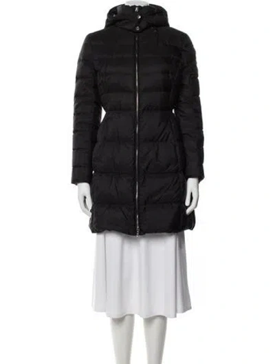 Pre-owned Prada 2015 Nylon Down Coat In Black