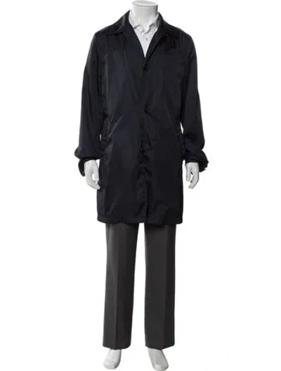 Pre-owned Prada 2015 Overcoat In Blue
