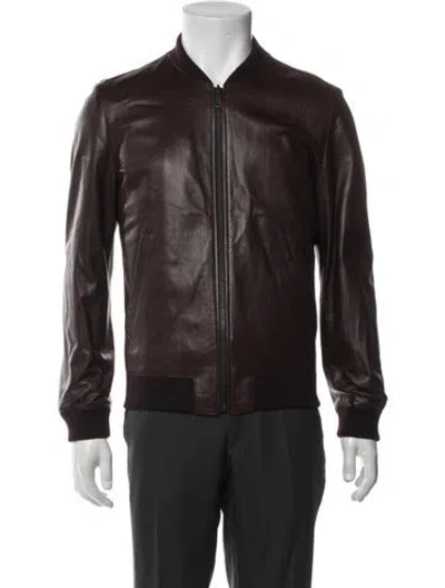 Pre-owned Prada 2015 Reversible Bomber Jacket In Brown