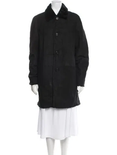 Pre-owned Prada 2015 Shearling Jacket In Black