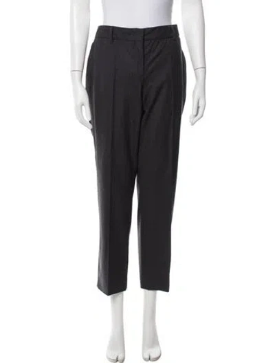 Pre-owned Prada 2015 Straight Leg Pants In Gray