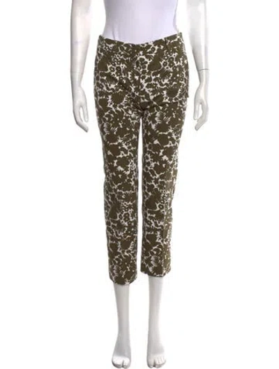 Pre-owned Prada 2015 Straight Leg Pants In Green