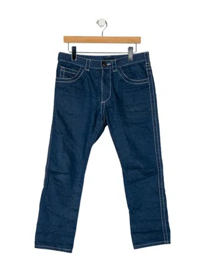 Pre-owned Prada 2015 Straight-leg Jeans In Blue