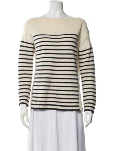 Pre-owned Prada 2015 Striped Sweater In Neutral