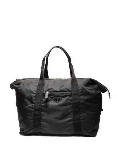 Pre-owned Prada 2015 Top Zip Fastening Luggage In Black