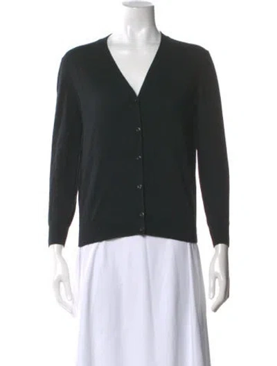 Pre-owned Prada 2015 Virgin Wool Sweater In Black