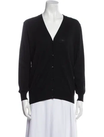 Pre-owned Prada 2015 Virgin Wool Sweater In Black