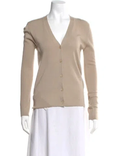 Pre-owned Prada 2015 V-neck Sweater In Neutral